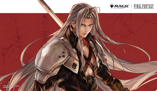 MTG×FF 威名のソルジャー、セフィロス 限定プレイマット 買取品】FF 威名のソルジャー、セフィロス プレイマット Magic: The