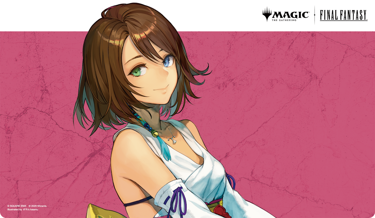 MTG FF スピラの希望、ユウナ プレイマット 買取品】FF スピラの希望、ユウナ プレイマット Magic: The Gathering