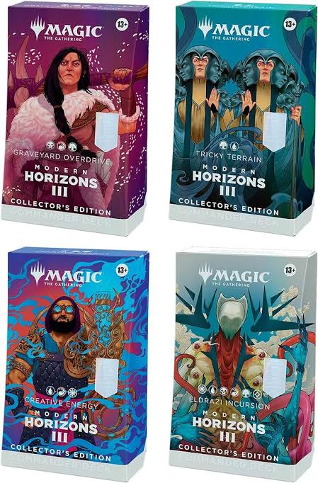 MtG モダンホライゾン3 統率者デッキ コレクターズエディション 英語版 4種1セット マジック・ザ・ギャザリング モダホラ3 EDH コマンダー Magic: The Gathering Modern Horizons 3 Commander Deck: Collector’s Edition Bundle - Includes All 4 Decks