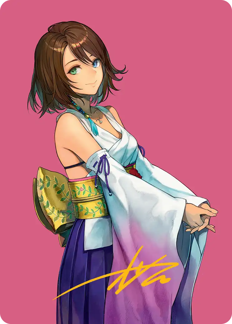 FIN)【アート・カード】【箔押し】《スピラの希望、ユウナ/Yuna, Hope FIN)【アート・カード】【箔押し】《スピラの希望、ユウナ/Yuna, Hope